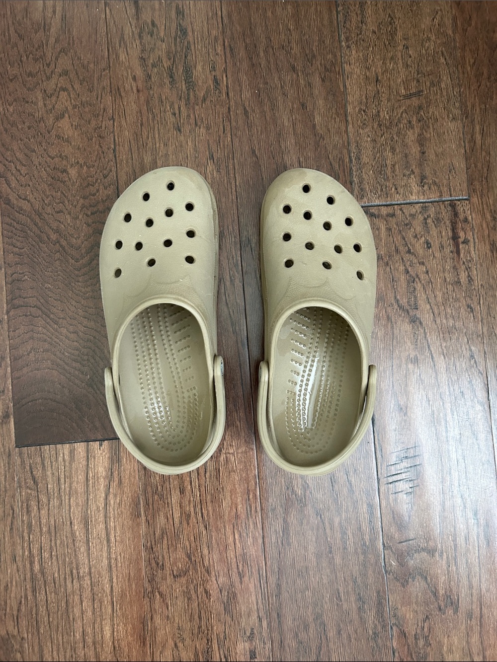Men’s size XXL 12-13 Neutral Beige crocs - Comfortable Everyday Shoe
